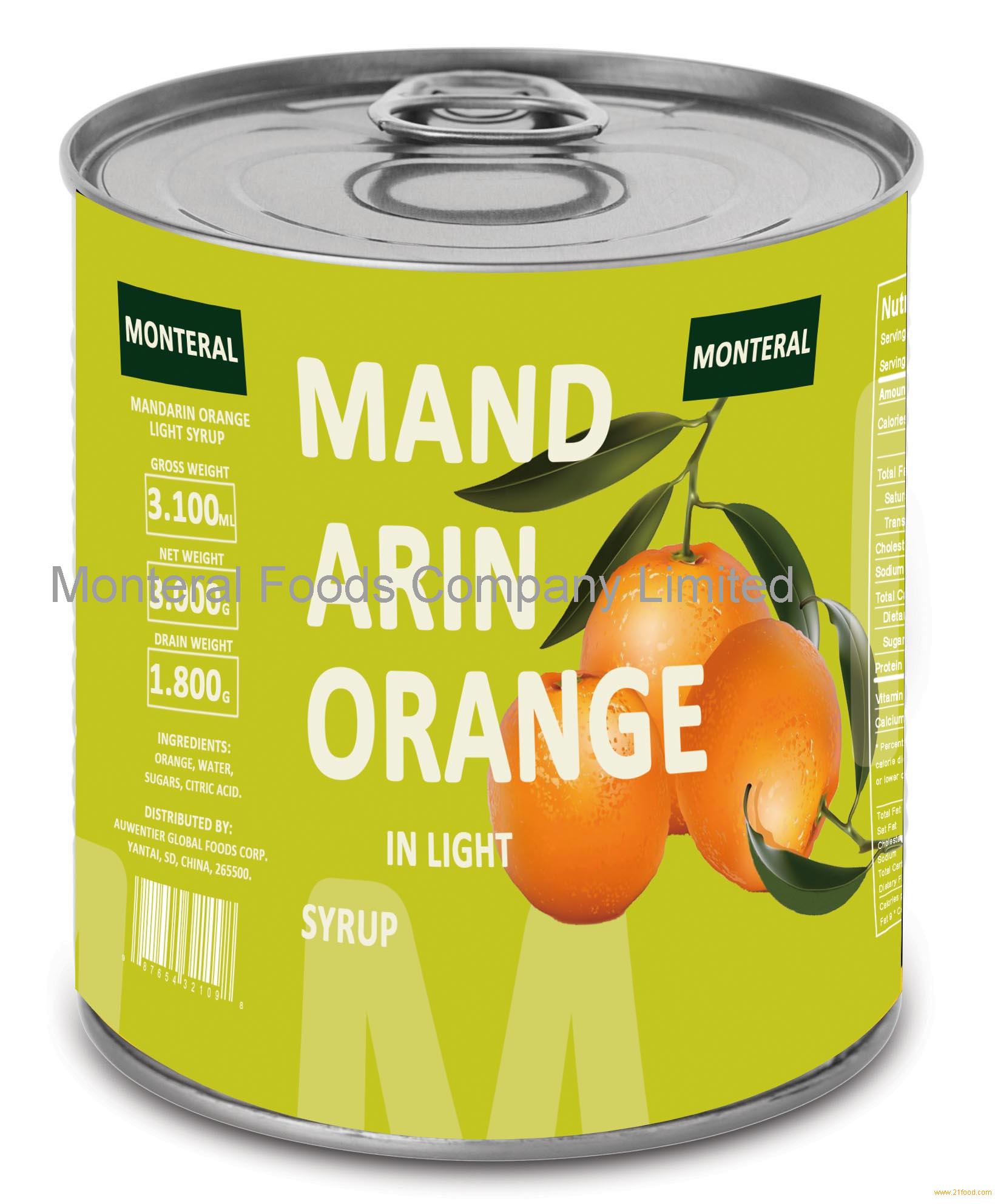 light orange,turquoise blue canned mandarin orange in light syrup