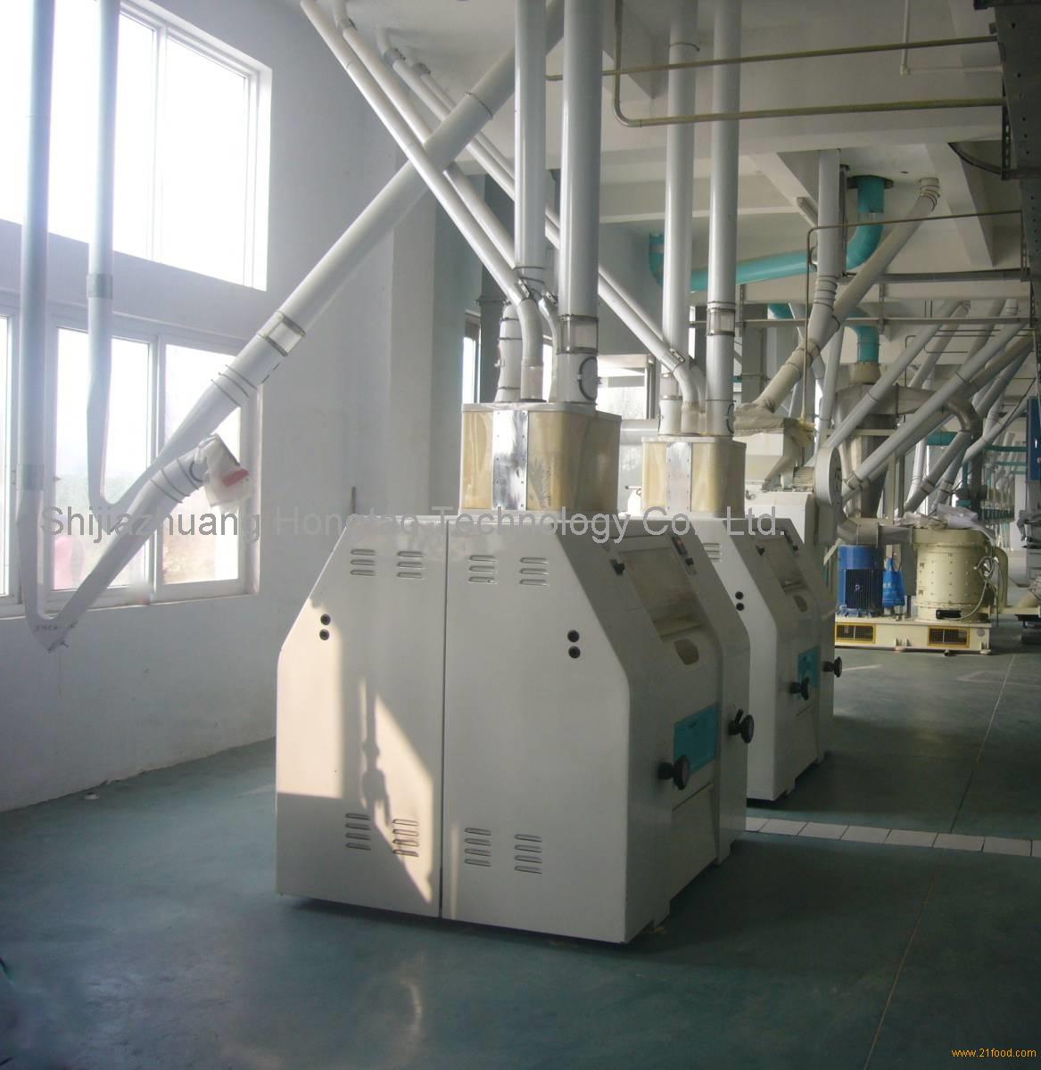 The production line of corn grain processing