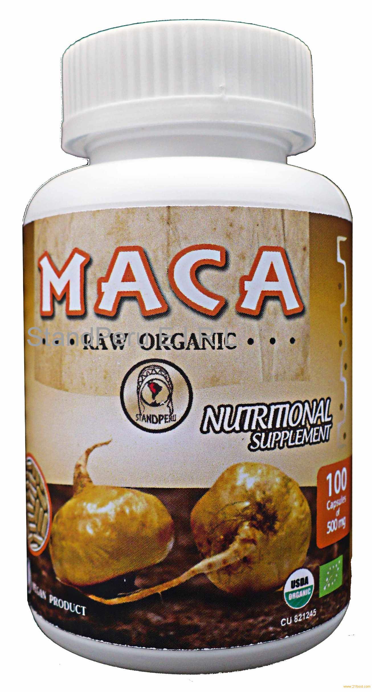 Organic Maca Capsules Productsperu Organic Maca Capsules Supplier