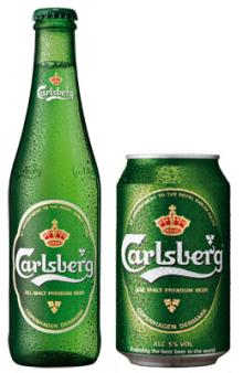 carlsberg beer bottles & cans