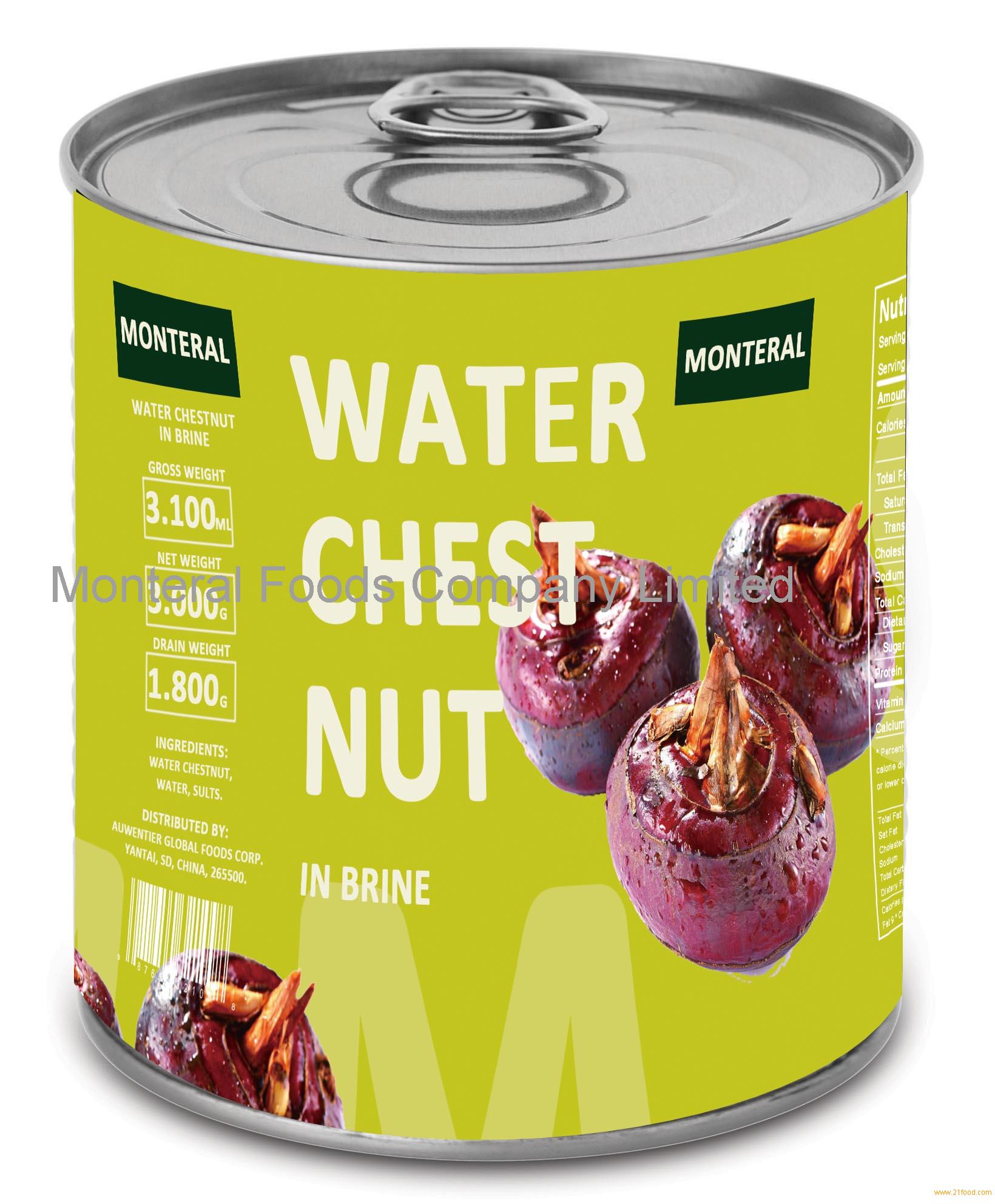 Canned water. Каштан водяной консервированный.