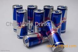 R.E.D Bull Energy Drink Red / Blue / Silver
