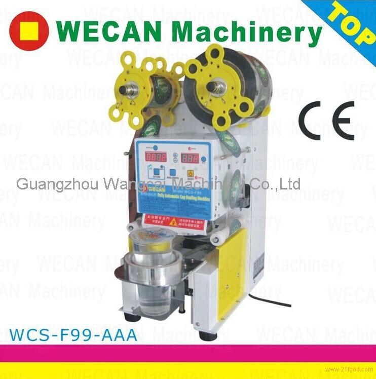 95mm CE certificate intelligent fully automatic cup sealing machine cup sealer