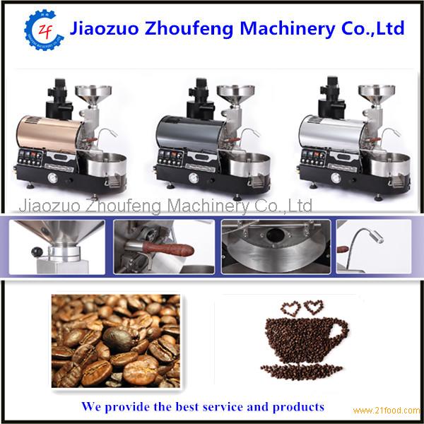 Commercial Automatic 3kg 1kg coffee roaster with gas electric heating