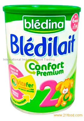 Blédilait COMFORT PREMIUM 2 milk thickened subsequently elaborated bifidus,  infant age 2. - Bt 900 g