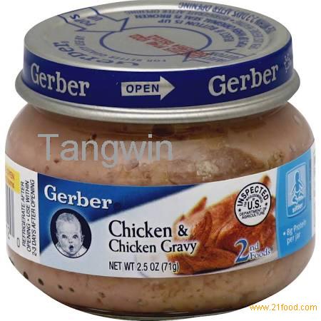 Gerber 2nd Foods Baby Food, Chicken & Chicken Gravy, Sitter - 2.5 oz