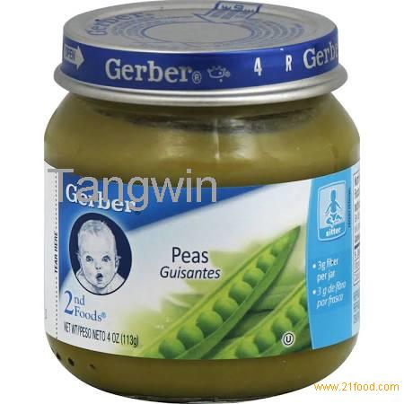 Gerber 2nd Foods Baby Food, Peas, Sitter - 4 oz jar products,Malaysia