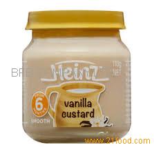 Vanilla custard 2024 baby food