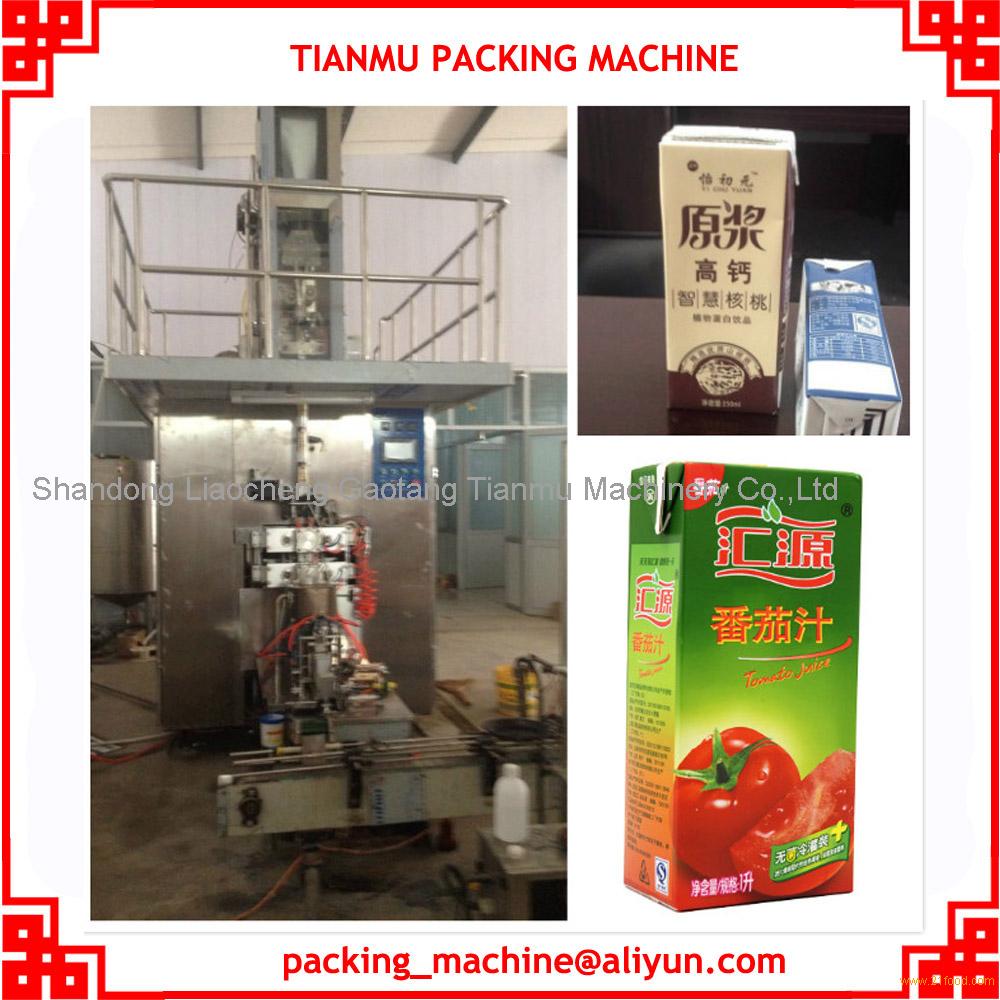 Aseptic Brick Carton Milk Juice Packing Machine,China TIANMU Price ...