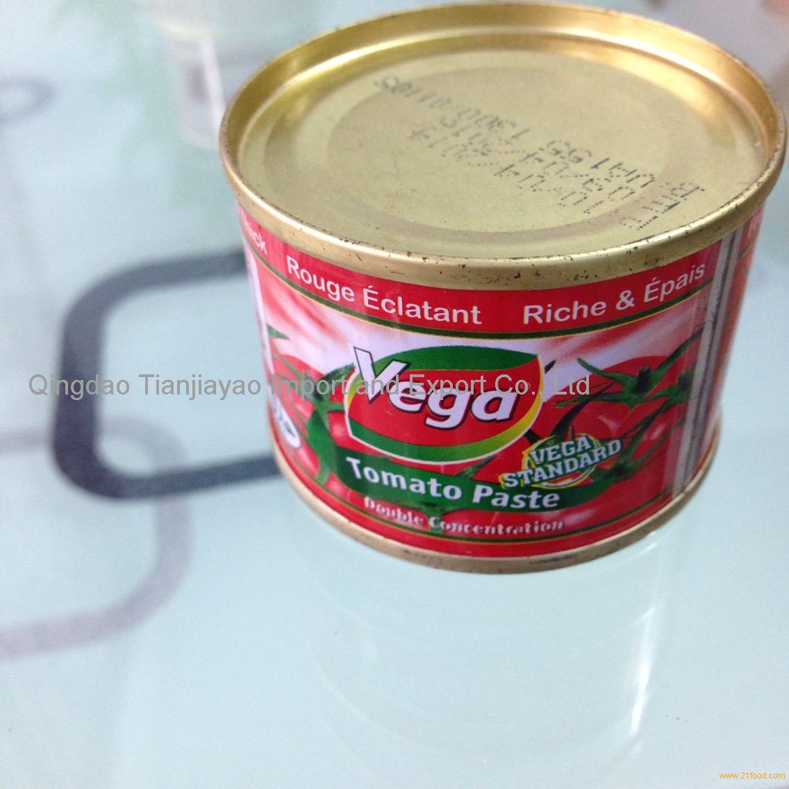 canned tomato paste with packing70-4500g