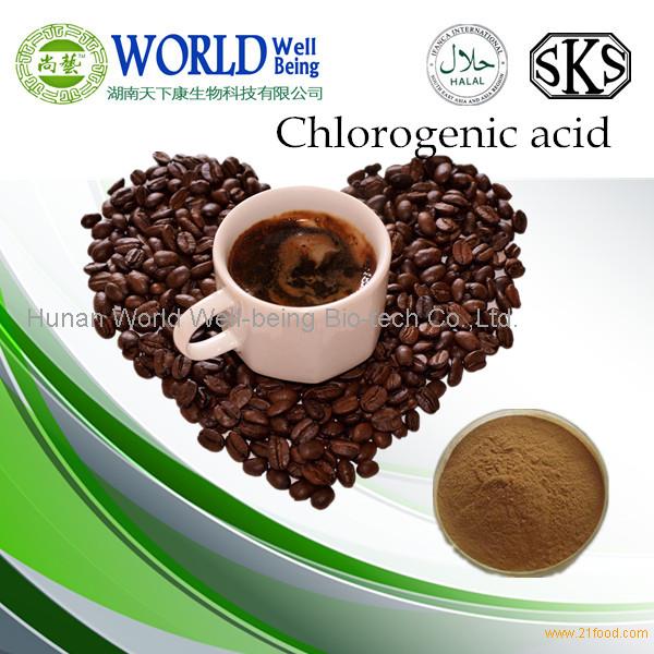 Organic green coffee bean extract powder 50% chlorogenic acid powder