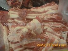 Pork side, with jowl, with front foot, without head