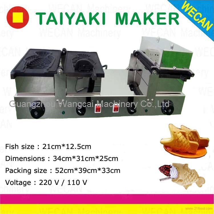 Ice cream big fish mould taiyaki cake baker making machine for sale