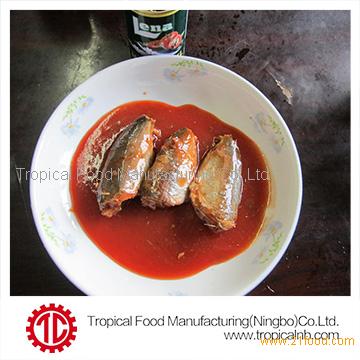 jack mackerel canned in tomato sauce