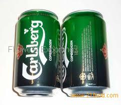 CANS AND BOTTLE Carlsberg beer 250 ML - 330 ML