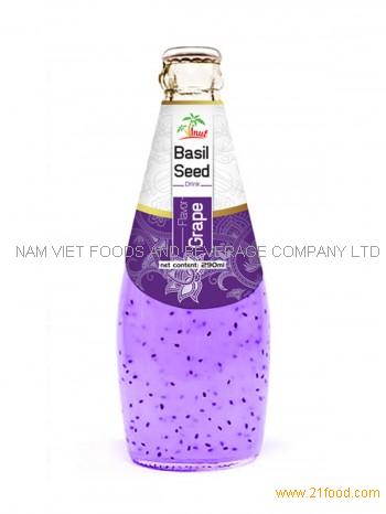 Basil Seed Drink Grape Flavor 290ml