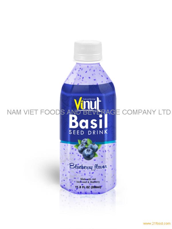 350ml basil seed with Blueberry Flavour