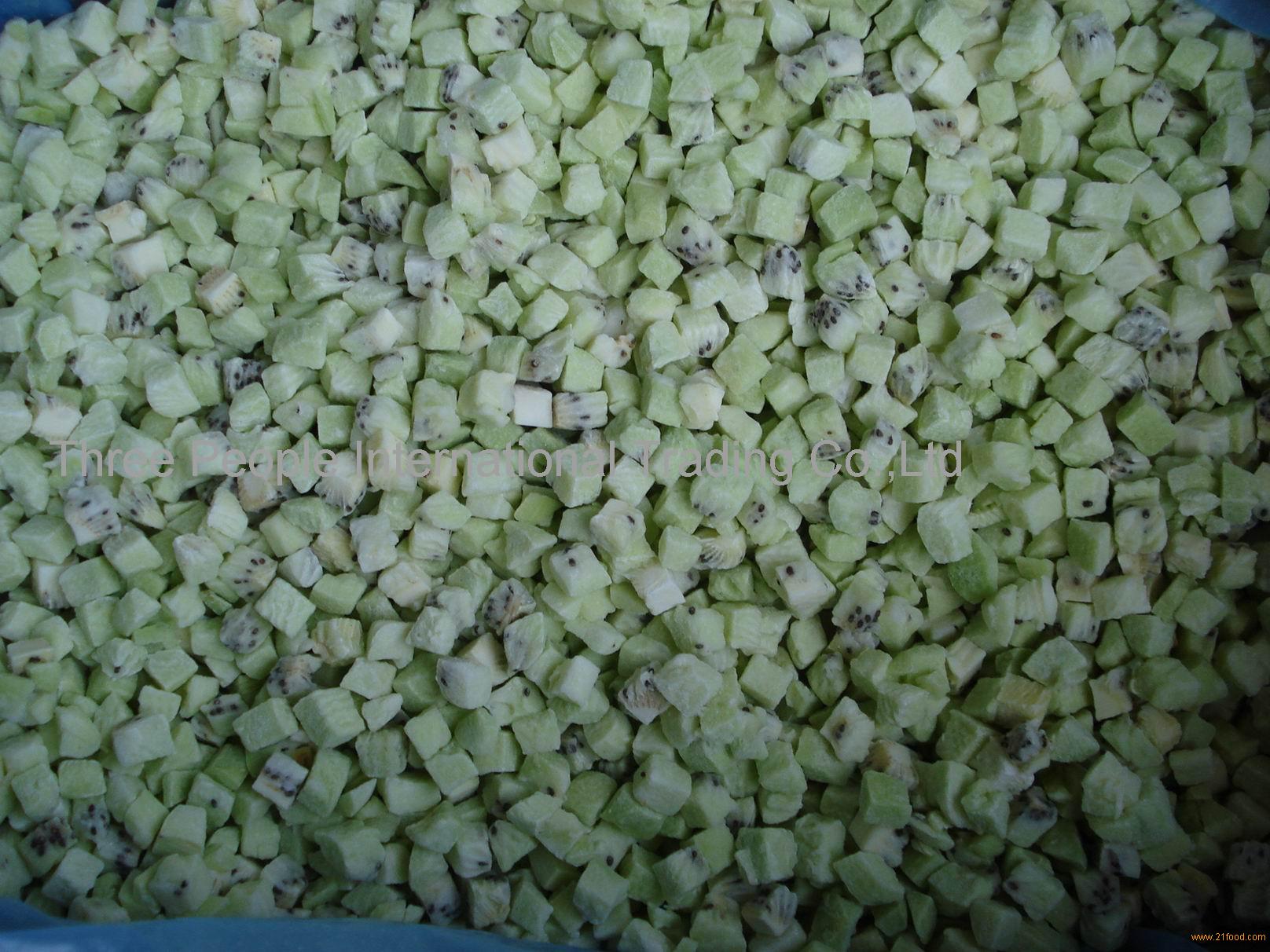 Frozen kiwi dice, IQF kiwi