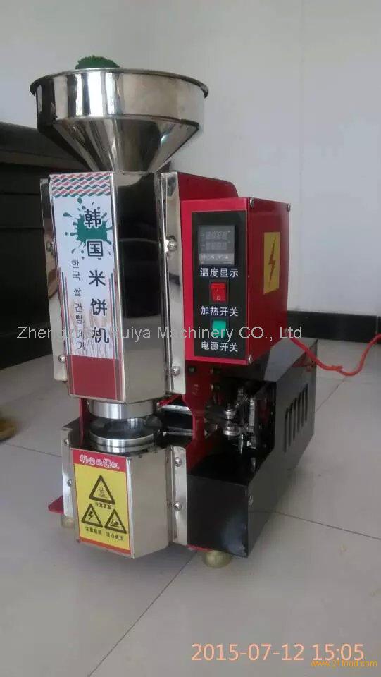 automatic popped rice cracker making machine