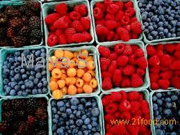 Fresh raspberry, blackberry, blueberry