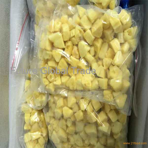 Оптовая продажа замороженных фруктов IQF органический ананас замороженный ананас