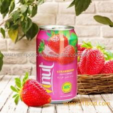 330ml Canned Real Strawberry Juice Drink