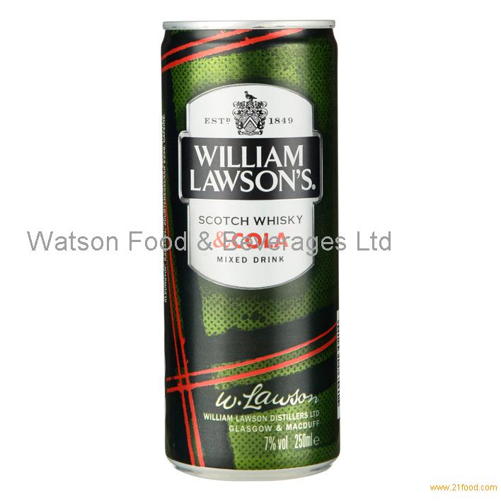 William Lawson Whisky & Cola 250ml,United Kingdom William Lawson Whisky ...