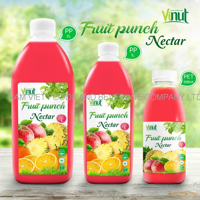 Bottle Fruit Punch Juice Drink Nectar 1 Lits