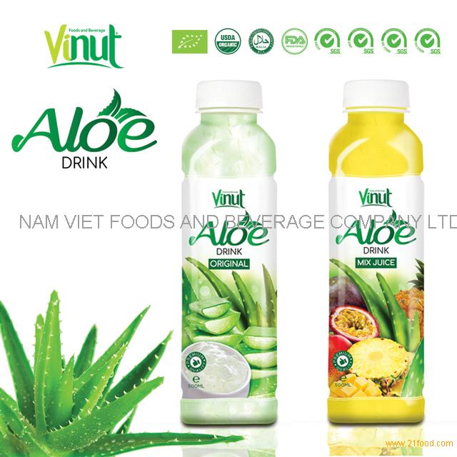 High quality VINUT 500ml different flavors aloe vera mixed drinks for