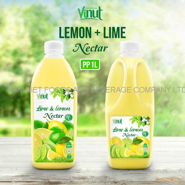 1L Bottle Lime and Lemon Juice Drink Nectar