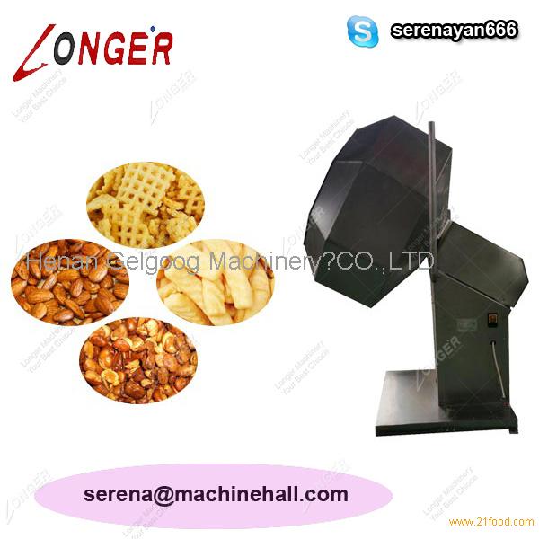 Octagonal Coated Peanut Flavoring Machine for seasoning potato chip