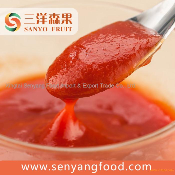 good taste sweet and sour tomato paste in pouch without preservatives and artficial addtives