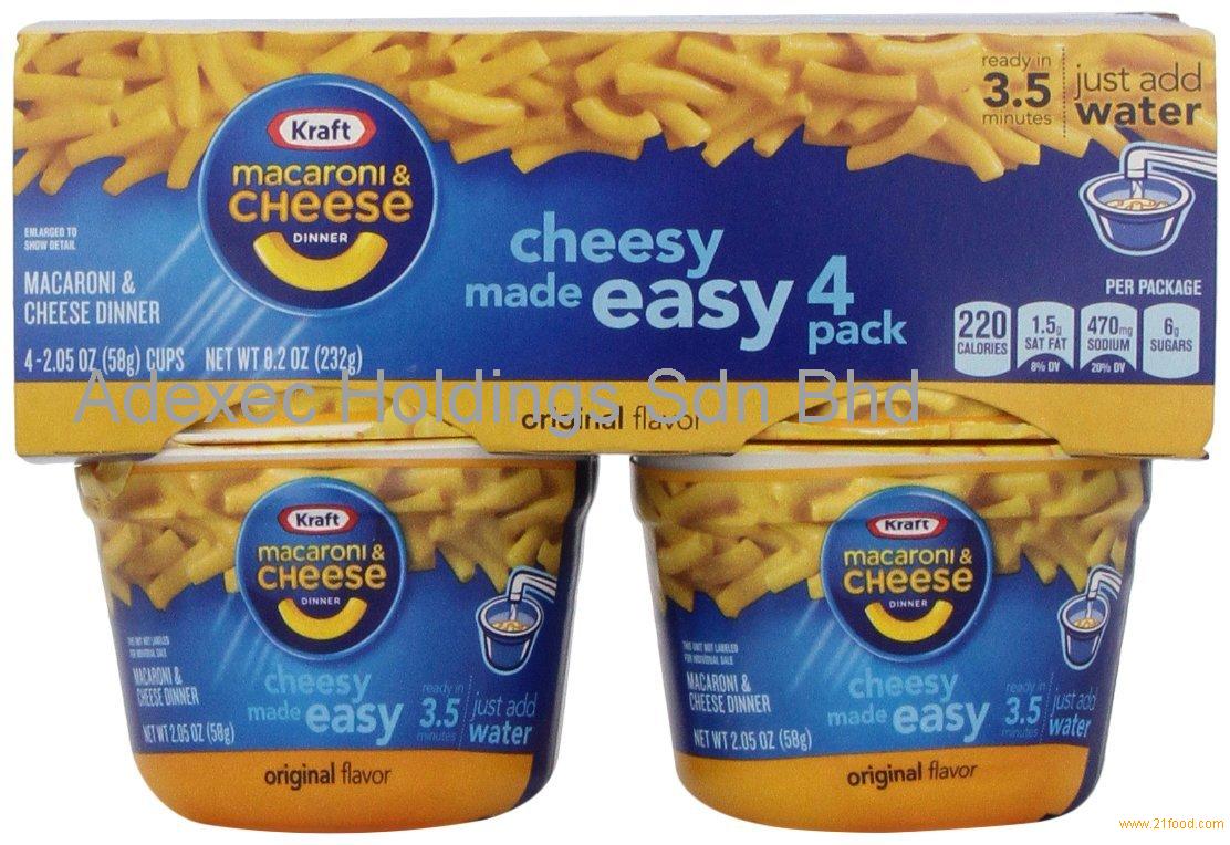 Kraft Macaroni & Cheese Dinner Cups,Malaysia Kraft price supplier 21food