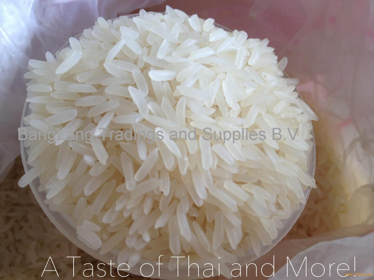 Dried Style and White Color thai jasmine rice