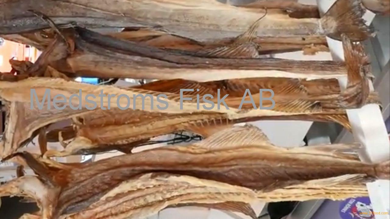 Stockfish Dried Fish with caviar 1,1 lbs / 0,5kg. scales free Vacuum  packaging
