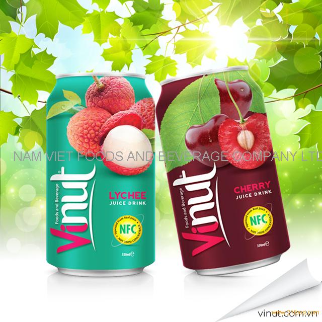 2018 new products VINUT canned lychee fruit juice