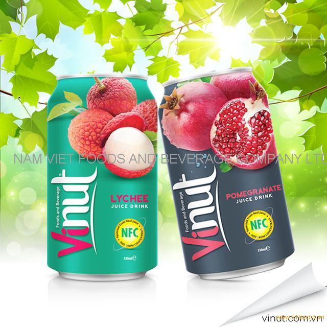 VINUT 350ml good price canned fruit juice drink