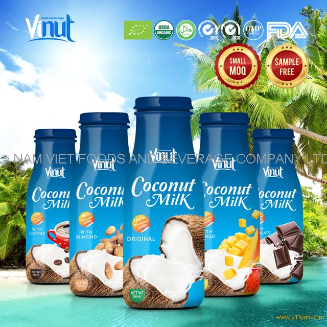 Fresh Coconut Milk With Vanilla Flavor In 250 Ml