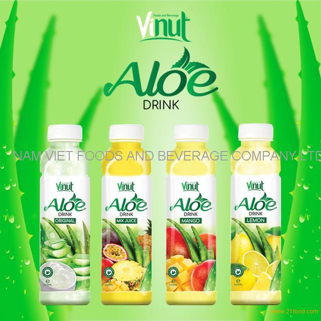 VINUT high quality original flavor PET bottle aloe vera drink