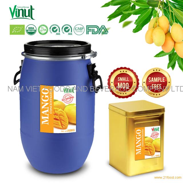 High Quality Hot Sale Fruit Flavoured Syrup Concentrated Mango Juice
