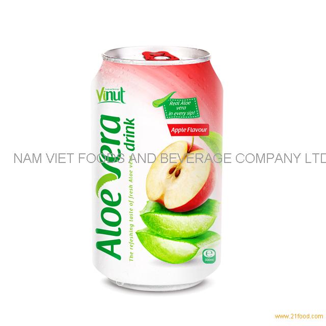 330ml Cans Original taste Aloe vera drink with Apple natural flavour(pack of 24)