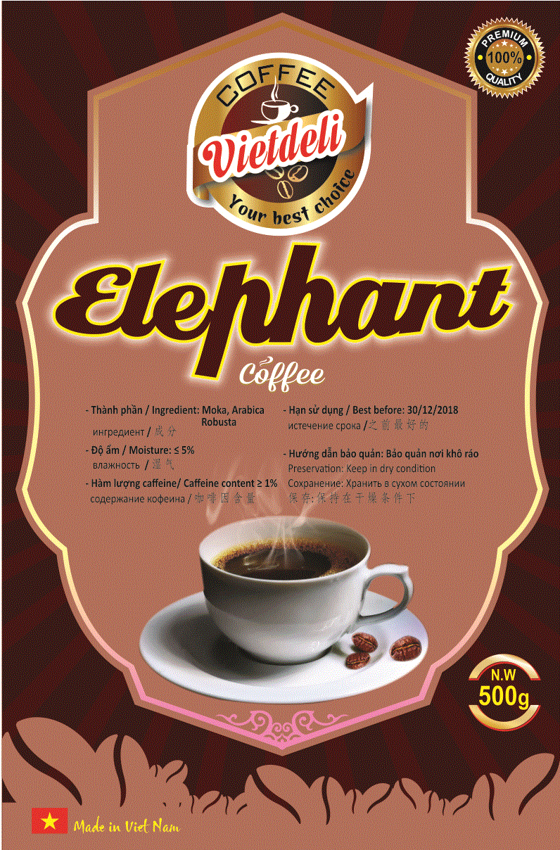 Sell ELEPHANT ROASTED COFFEE BEANS - VIETDELI