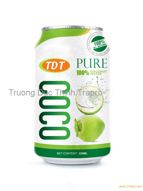 330ml TDT Pure Coconut Water,Vietnam Oh Coconut price supplier - 21food