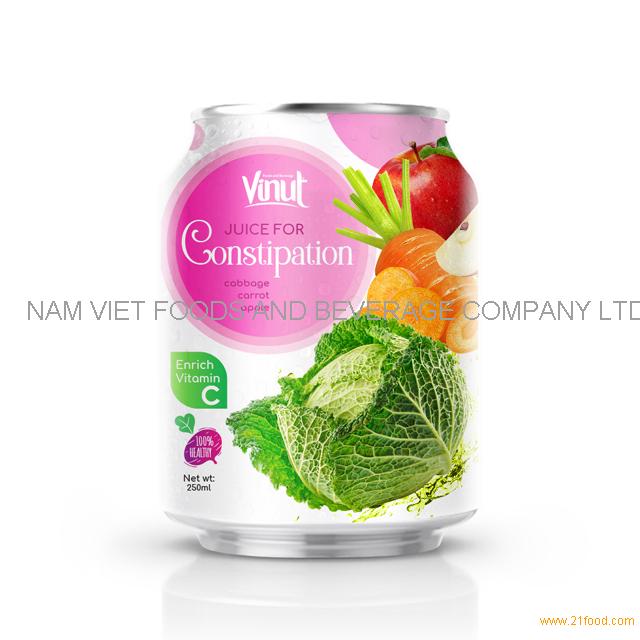 250ml Can 100% Vegetable Juice - Juice for Constipation