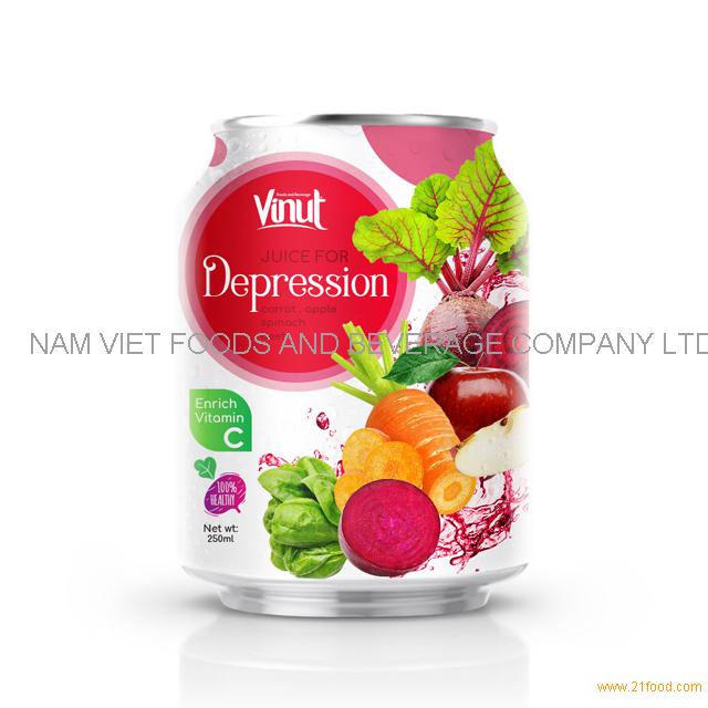 250ml Can 100% Vegetable Juice - Juice for Diabetes