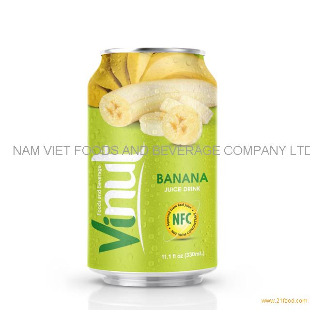 330ml Canned Banana juice drink