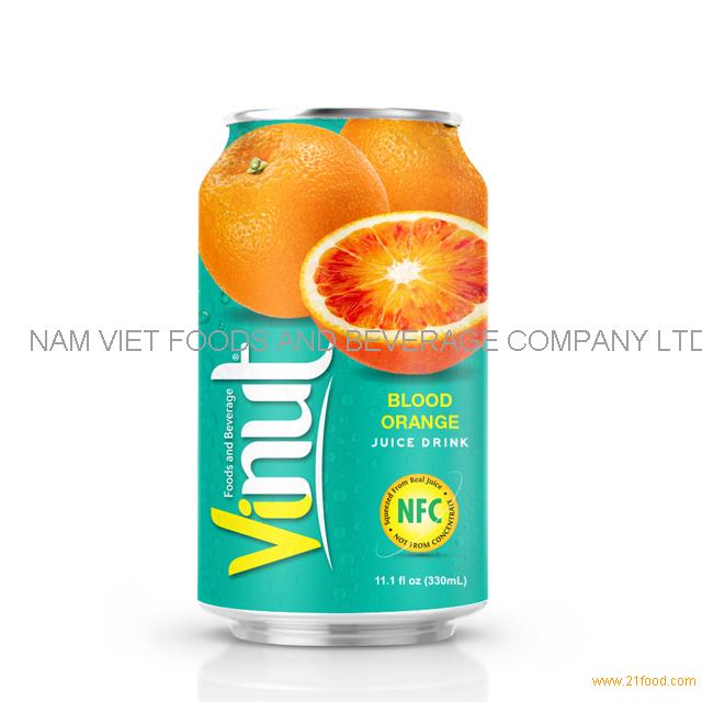 330ml Canned Blood Orange juice drink