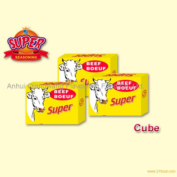 Super 10g Halal Beef Flavour Seasoning Cubes China Qwok Price Supplier