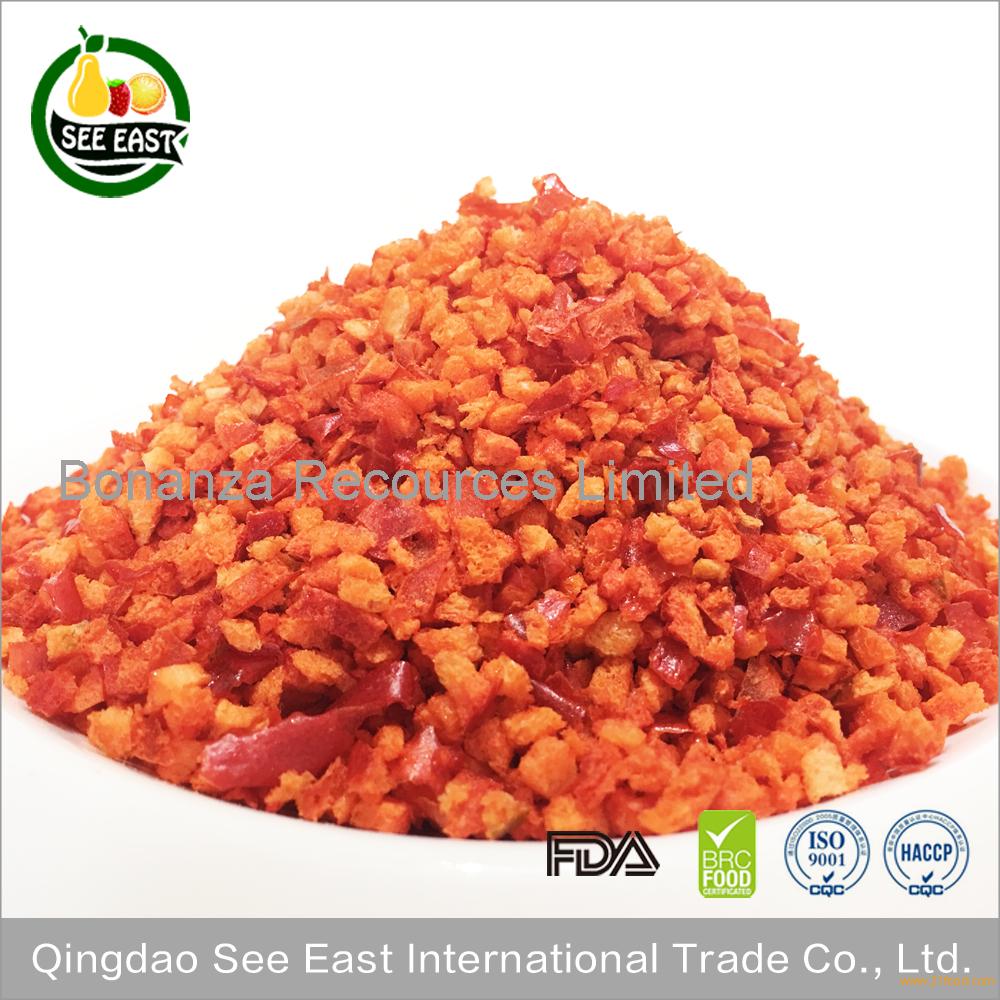 Bulk items freeze dried vegetable dried red bell pepper from China,Hong