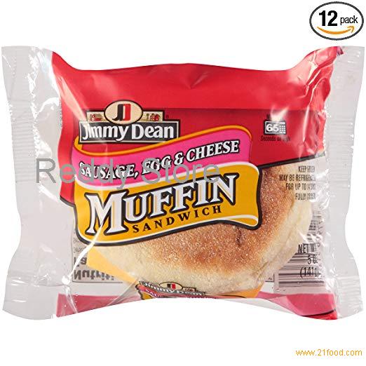Jimmy Dean Muffin and Sausage, Egg with Cheese Sandwich, 5